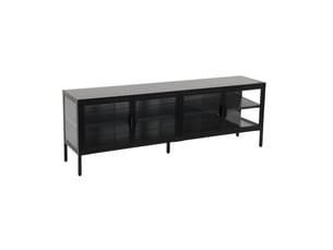 Meuble tv coloris noir 160 cm <strong></strong>  <strong></strong>