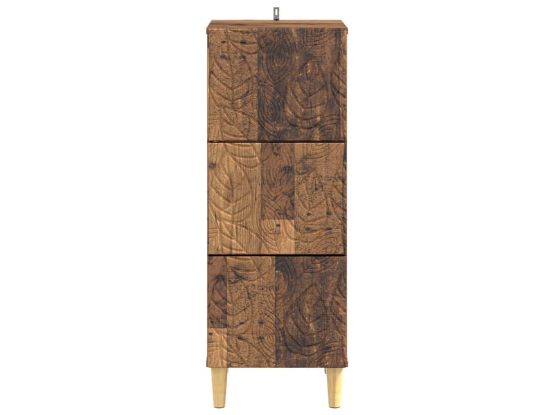 Armoire de rangement bureau, armoire à tiroirs bois ancien 33 x 34,5 x 90 cm shl7576  - Conforama E