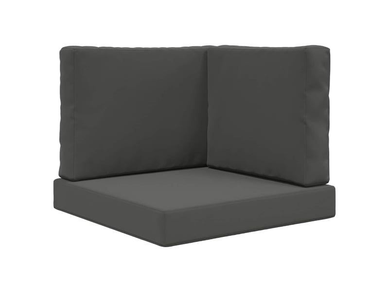  Coussin de canapé d'extérieur, coussin de chaise polyester anthracite 60 x 60 cm cf54010  - Conforama A