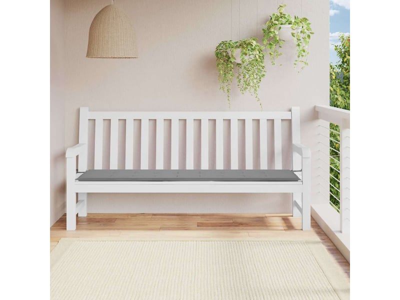 Coussin de banc de jardin, coussin d'assise gris 200x50x3 cm tissu oxford cf52731  - Conforama B