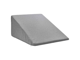 Coussin pour les jambes, oreiller 60 x 50 x 30 cm doux gris cf56580