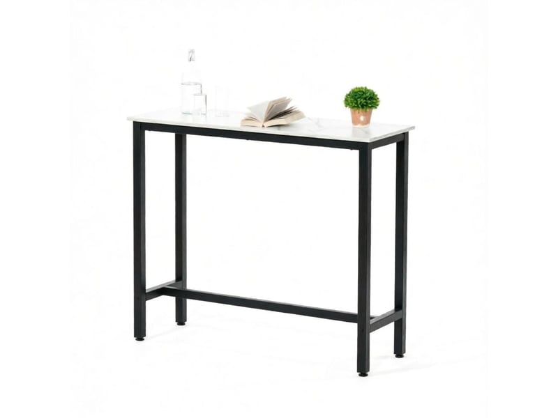  Table à manger style moderne format compact table haute fonctionnel  - Conforama A