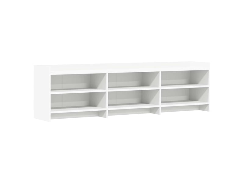  Meuble tv - banc tv - meuble de rangement 168 x 33 x 47 cm blanc bois d'ingénierie  - Conforama A