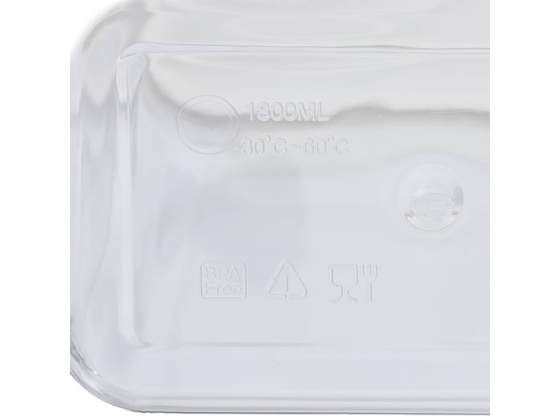  Boîte de rangement alimentaire 1,1 litre avec verre doseur hermétique usage domestique design épuré en plastique transparent 13_0014853  - Conforama D