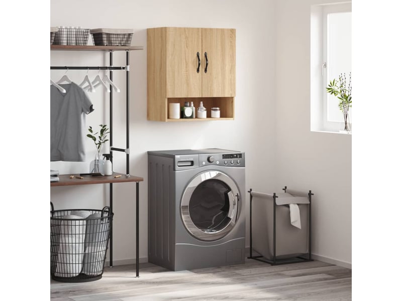  Armoire murale salon, meuble de rangement chêne sonoma 60x31x70 cm bois d'ingénierie  - Conforama B