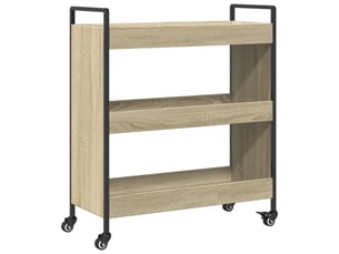 Desserte de cuisine, chariot de rangement chêne sonoma 70x30x82 cm bois d'ingénierie