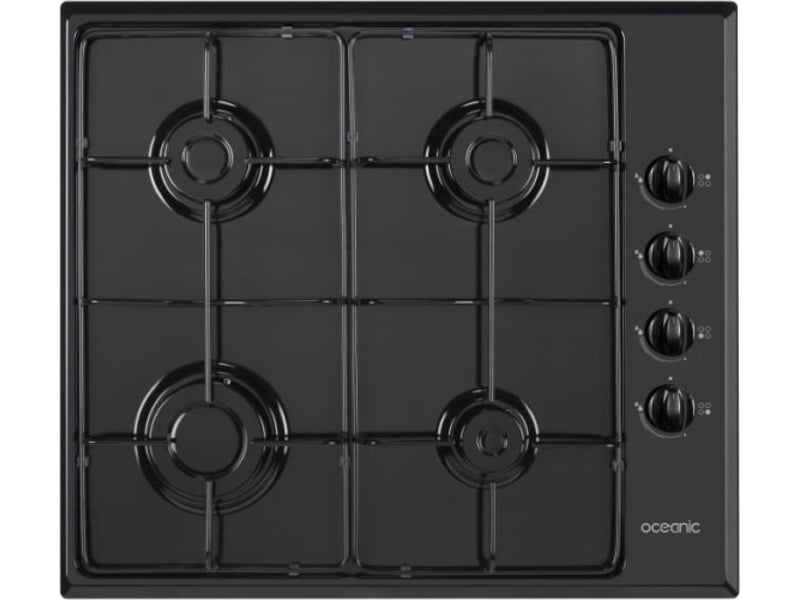 Plaque à gaz Oceanic OCEACTG4EB1 en acier inoxydable avec 4 zones de cuisson OCEACTG4EB1 - Conforama A