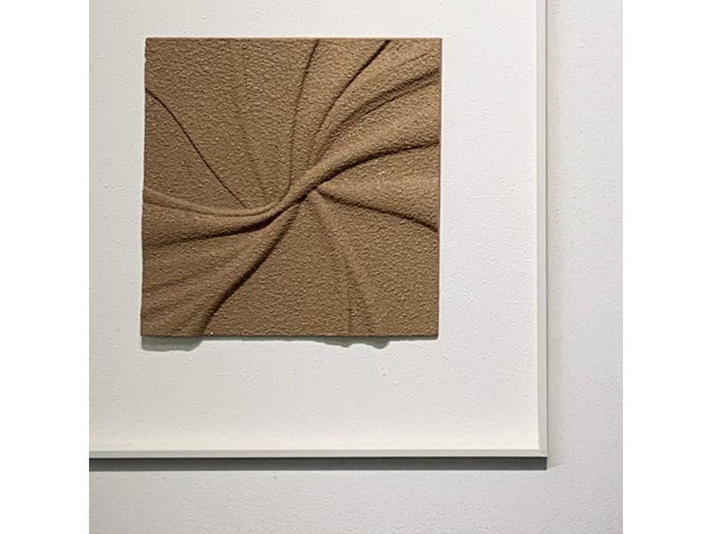  Tableau peinture à l'huile relief en mousse carré cadre aluminium -  - Conforama C