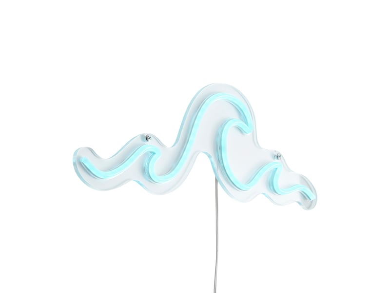  Néon mural bleu avec led - wave  - Conforama B