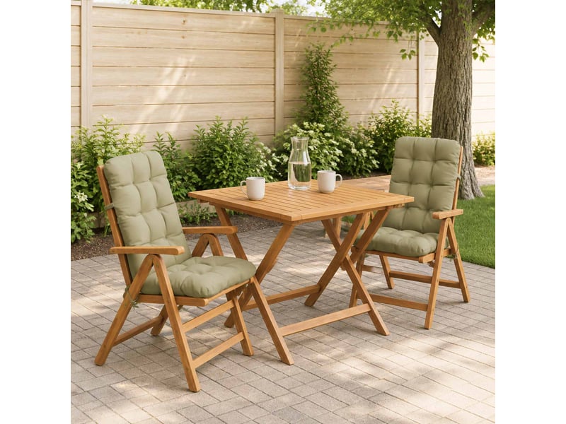  Lot de 2 coussins de chaise à dossier haut vianen cf59295  - Conforama B