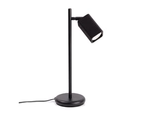 Lampe de table rayo noire aluminium moderne 43x14.5x14.5cm
