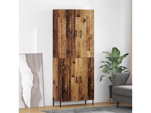 Buffet - haut armoire bois ancien 69,5 x 34 x 180 cm bois d'ingénierie