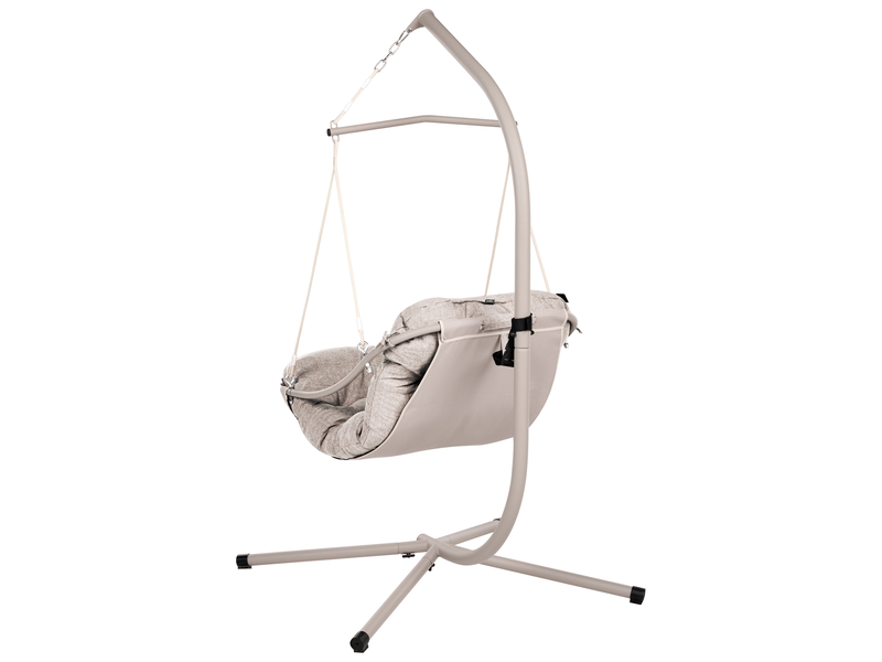  Fauteuil suspendu avec support alghero métal beige  - Conforama E