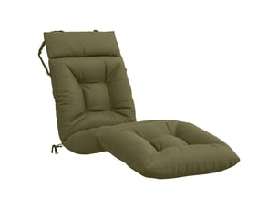 Coussin de transat, coussin pour bain de soleil vianen 100 % polyester vert olive cf56374