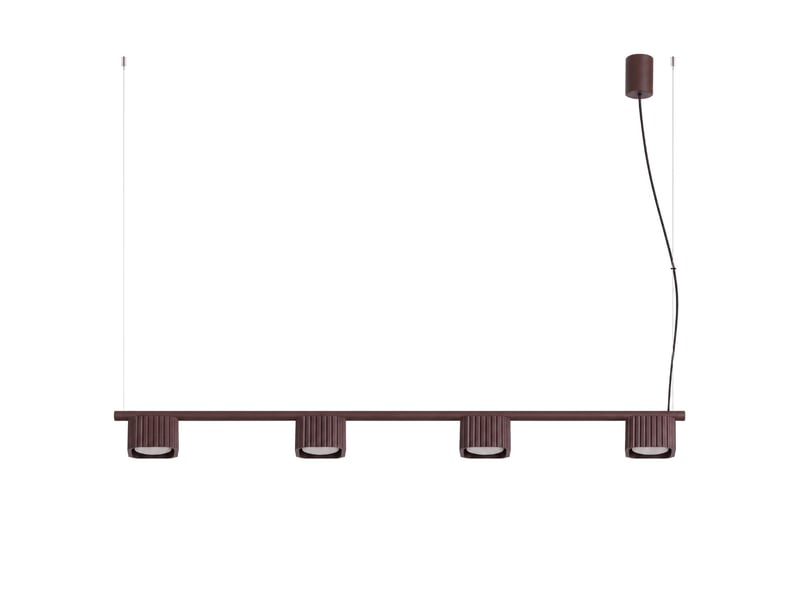 Lustre riff 4 brun gx53 aluminium moderne 208x122x10cm SL.3083 - Conforama A