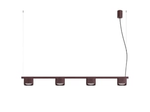 Lustre riff 4 brun gx53 aluminium moderne 208x122x10cm