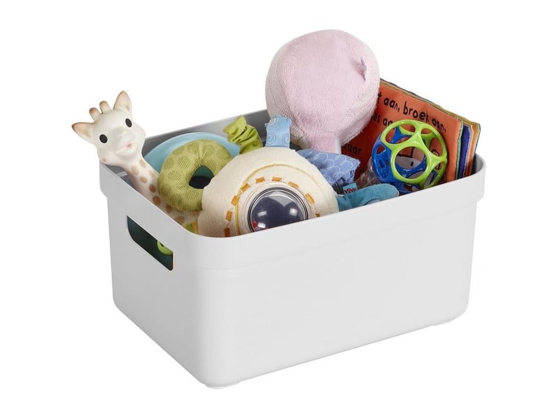  Boîte de rangement sigma home box 5 litres blanc  - Conforama D