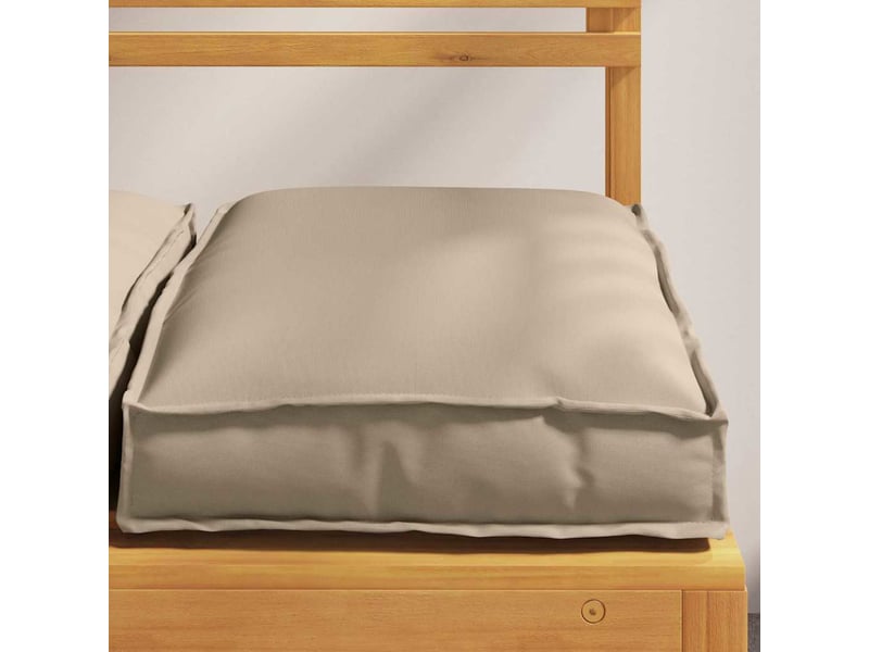  Lot de 2 coussins pour chaise, coussins d'extérieur tissu oxford taupe 40 x 40 x 8 cm cf50049  - Conforama D