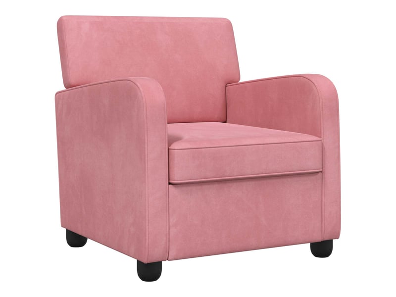  Vidaxl fauteuil rose velours  - Conforama A