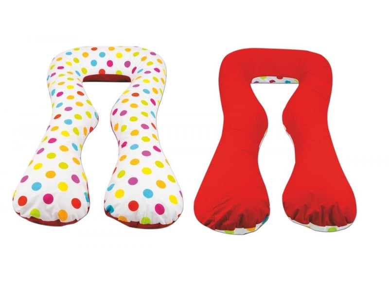  Coussin à usages multiples boules couleurs de printemps  fond rouge 4200429.5 - Conforama A