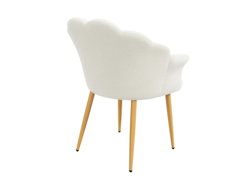 Chaise de salle à manger 64x65.5x85 cm - nounours nombre de places lot de 4 ou plus - lot de 6 - confort quotidien - design moderne - blanc CozyNest - Conforama C