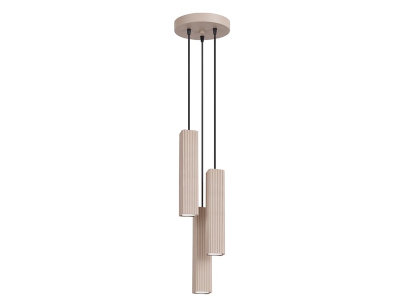  Suspension rayo 3p taupe aluminium moderne 108x20x20cm SL.3157 - Conforama A