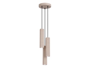 Suspension rayo 3p taupe aluminium moderne 108x20x20cm