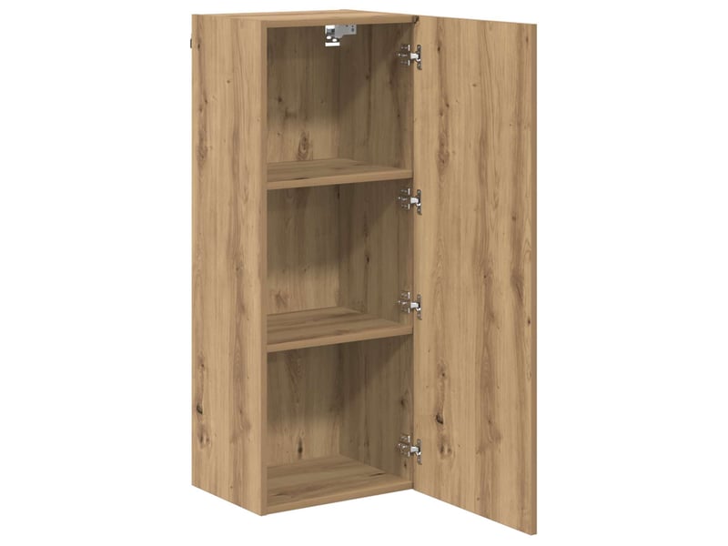  Meuble tv - banc tv - meuble de rangement mural 40,5 x 30 x 102 cm chêne artisanal  - Conforama E