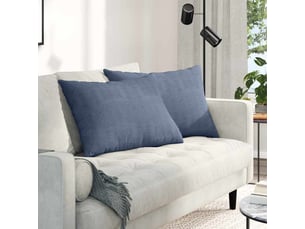 Lot de 2 coussins de canapé, coussins décoratifs bleu 70 x 50 cm cf59010