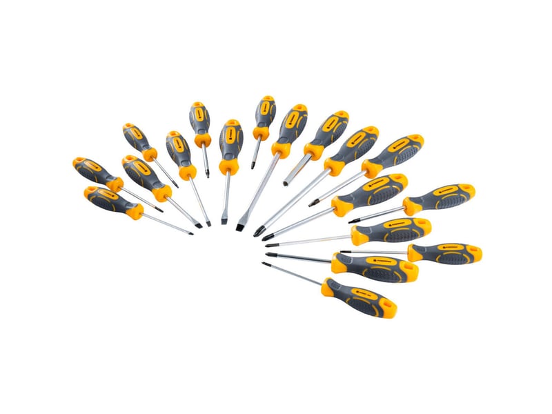  Jeu de 44 tournevis clés allen embouts cr-v 25 mm avec support mural  - Conforama E