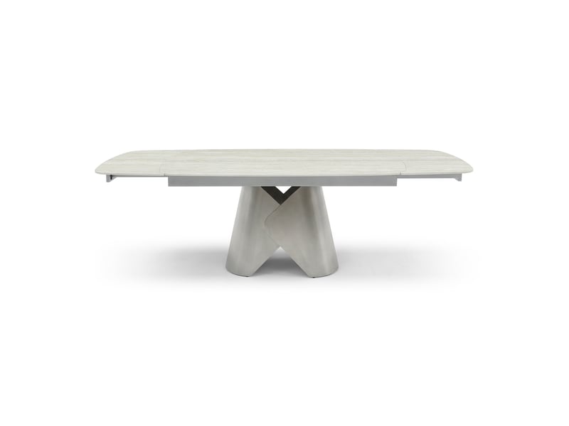  Table à manger extensible en céramique travertin travertin lace TE13TRAST - Conforama A
