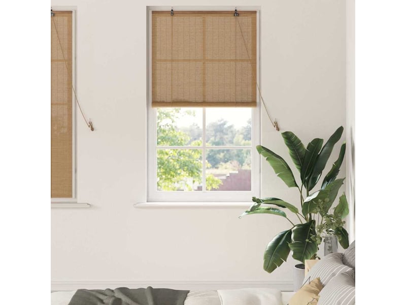 Store enrouleur, store à rouleau marron 90 x 160 cm bambou cf45334  - Conforama B