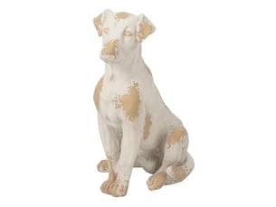 Statue chien extérieur rémi 56cm beige