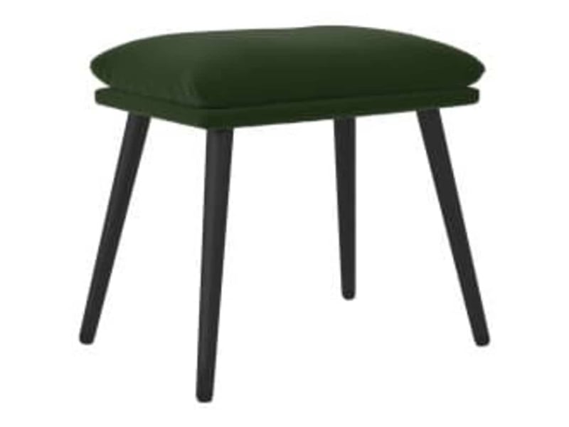  Vidaxl chaise de relaxation avec repose-pied vert foncé velours  - Conforama E