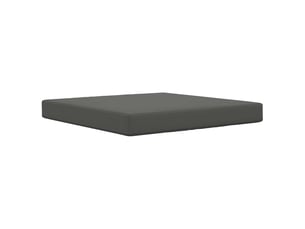 Coussin de canapé d'extérieur, coussin de chaise polyester anthracite 80 x 80 cm cf54017
