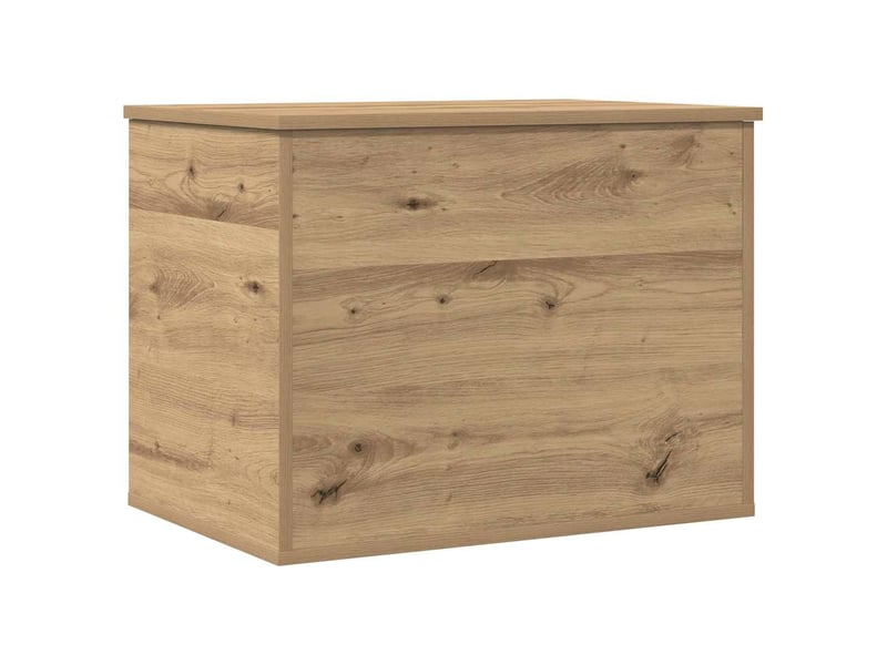  Boîte de rangement, coffre de rangement chêne artisanal 60x42x46 cm  - Conforama A