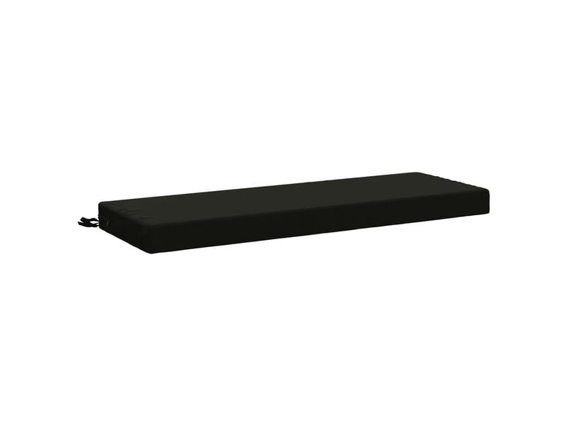 Lot de 2 coussins de banc, coussins d'assise soest 100 % polyester noir cf57331 - Conforama C