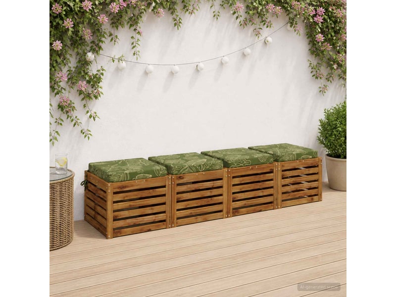  Lot de 4 coussins de siège, coussins d'assise soest 100 % polyester cf60160  - Conforama B