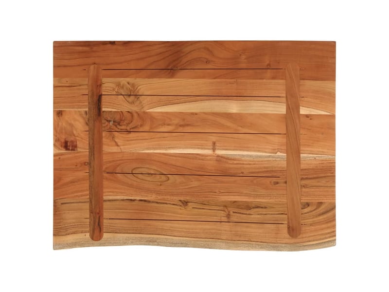 Comptoir de salle de bain, plan de travail 80x60x2,5 cm rectangulaire acacia cf65776  - Conforama E