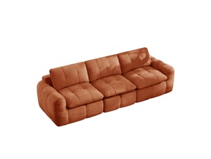 Canapé droit compressé fixe <strong>MEUBLES COSY</strong> <strong></strong> 3 places Tissu