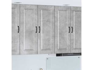 Meuble mural de cuisine | armoire de cuisine gris béton 80x31x100cm shl1422