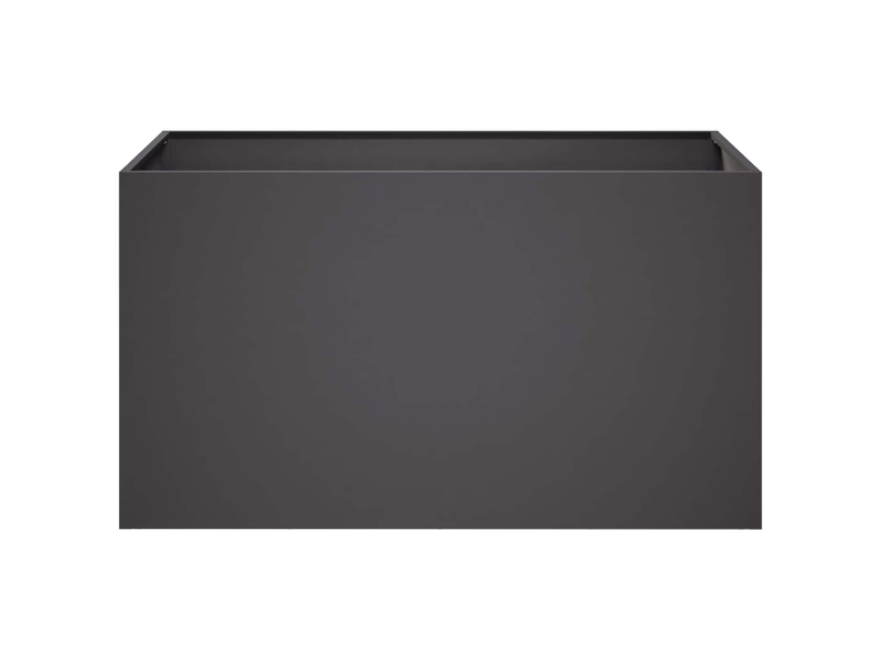  Jardinière - cache-pot de jardin 2 pcs noir 100 x 50 x 50 cm  - Conforama D