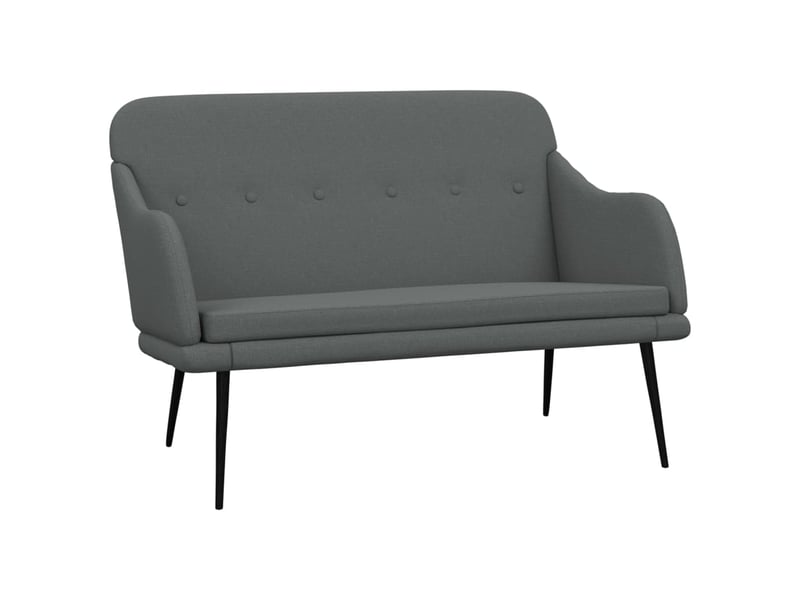  Banc chambre, banc de lit gris foncé 110x76x80 cm tissu  - Conforama A