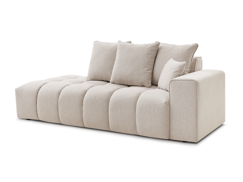  Bobochic canapé droit fixe mont-blanc tissu chiné beige  accoudoir droit MONT-BLANC - Conforama A