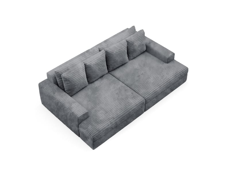 Canapé caldo tilia à confort élevé couleur : tilia gris  - Conforama D