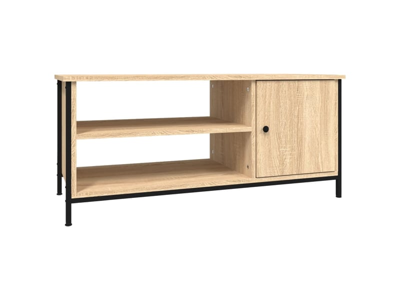  Meuble tv - banc tv - meuble de rangement chêne sonoma 100x40x45 cm bois d'ingénierie  - Conforama A