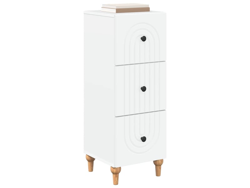 Armoire à tiroirs, rangement bureau blanc 33 x 34,5 x 90 cm bois d'ingénierie shl3255 - Conforama C