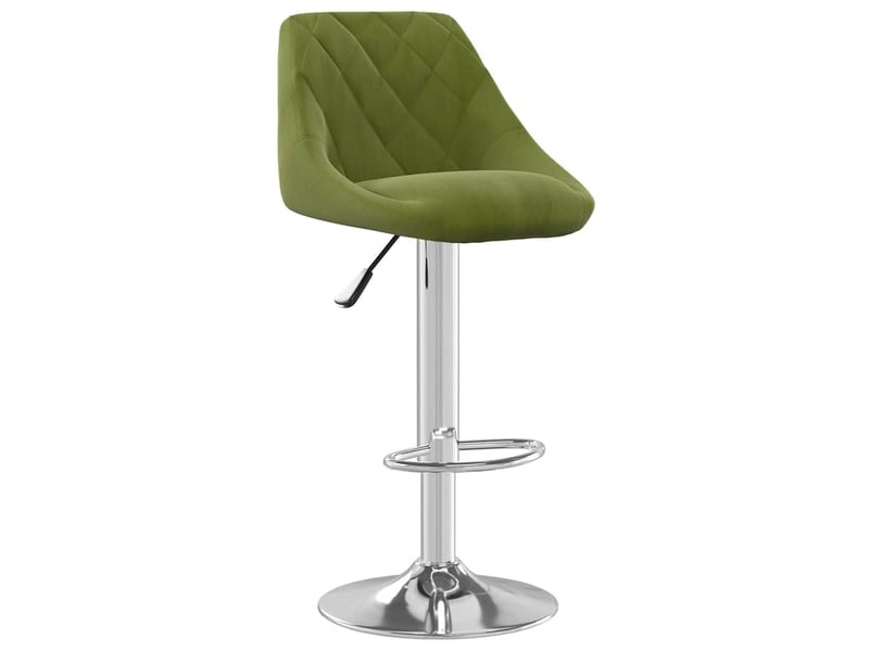  Lot de 2 tabouret de bar, chaise de bar vert clair velours shl72506  - Conforama C