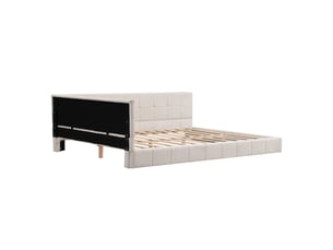 Lit banquette 140x200 cm    coloris beige