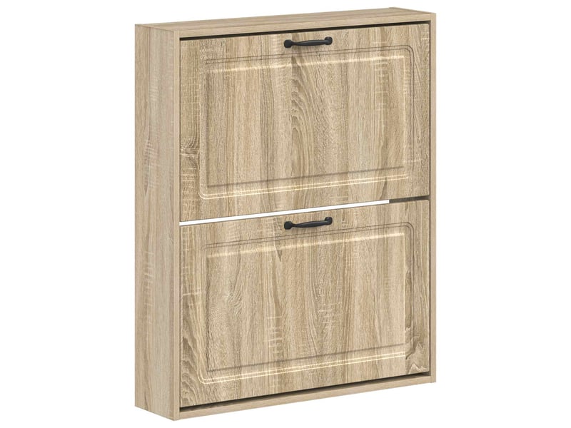  Meuble à chaussures mural, armoire à chaussures utrecht 71x17x86 cm chêne sonoma  - Conforama A